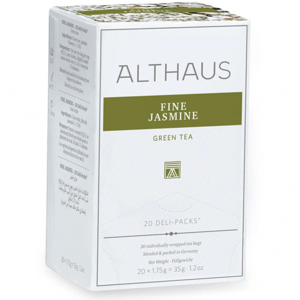 Чай Althaus Fine Jasmine (Нежный Жасмин), зеленый, 20 пакетиков