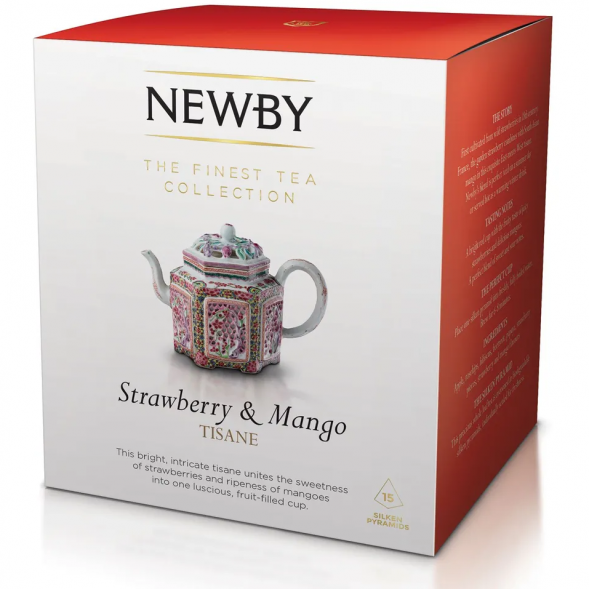 Чай Newby, Клубника и манго, в пирамидках, 15 шт