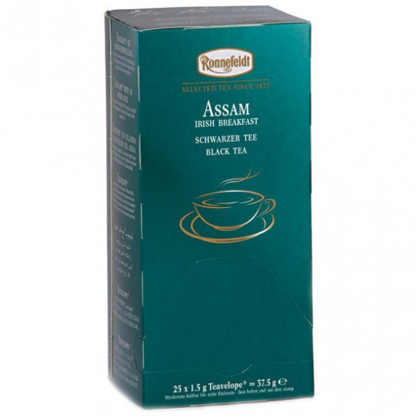 Чай Ronnefeldt Assam, Ассам Ирландский завтрак, черный, на чашку 25 пакетов