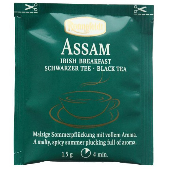 Чай Ronnefeldt Assam, Ассам Ирландский завтрак, черный, на чашку 25 пакетов