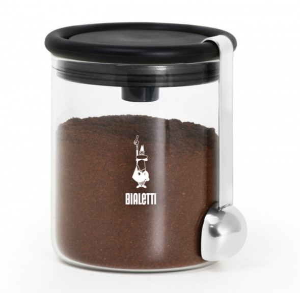 Стеклянная банка Bialetti для кофе Moka УЦЕНКА