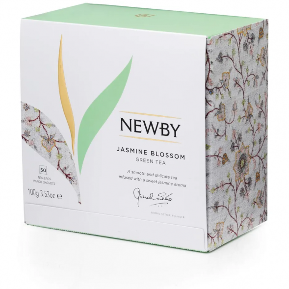 УЦЕНКА Чай Newby Цветок Жасмина, 50 пакетов
