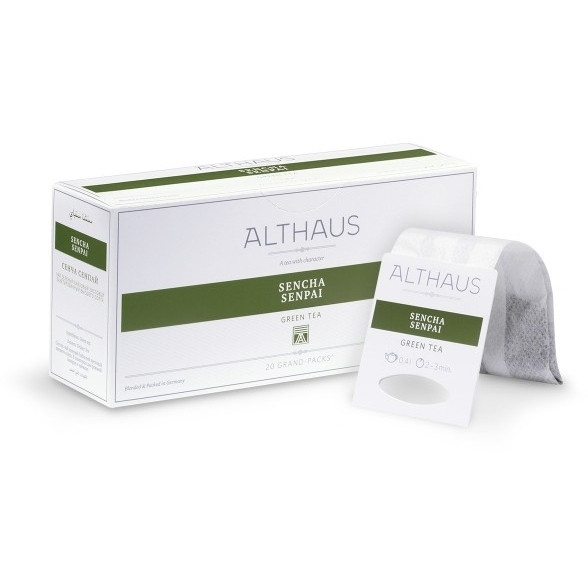 Чай Althaus Sencha Senpai, зеленый, на чайник 20 пакетов