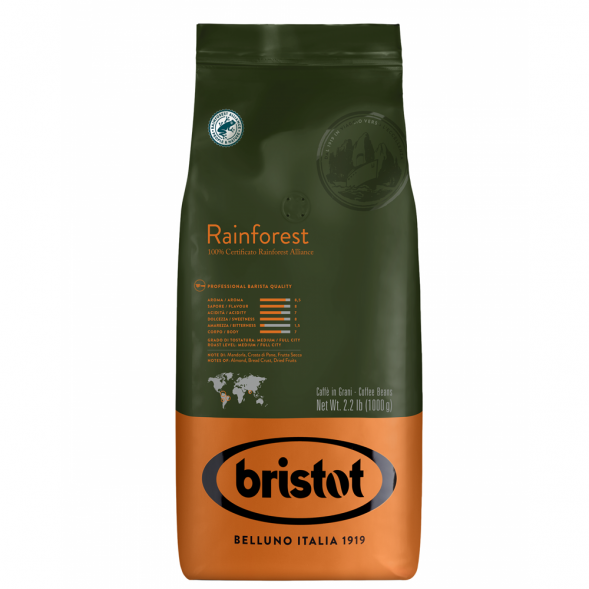 Кофе в зернах Bristot Rainforest 1кг