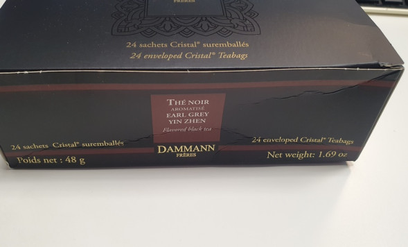 Чай DAMMANN Earl Grey Yin Zhen, черный, пакетированный, 24 пакета УЦЕНКА