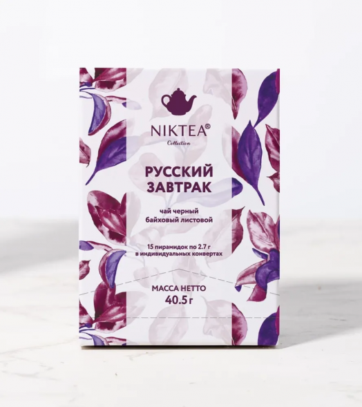 Чай Niktea Русский Завтрак, черный, на чашку 15 пакетов