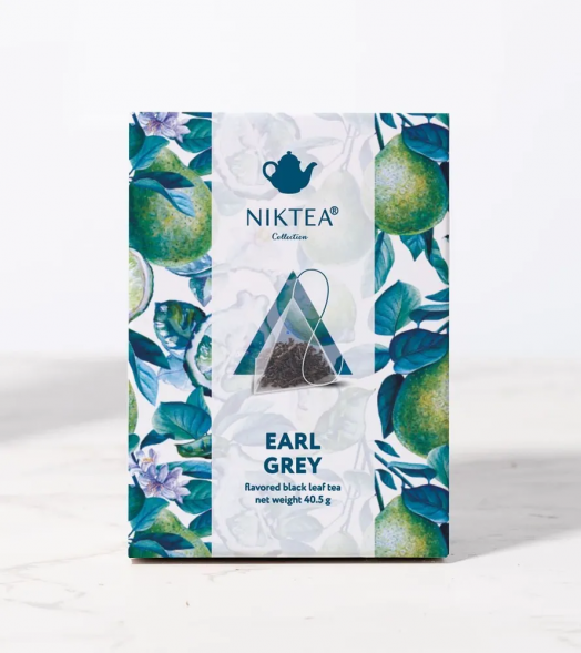 Чай Niktea Эрл Грей, черный, на чашку 15 пакетов