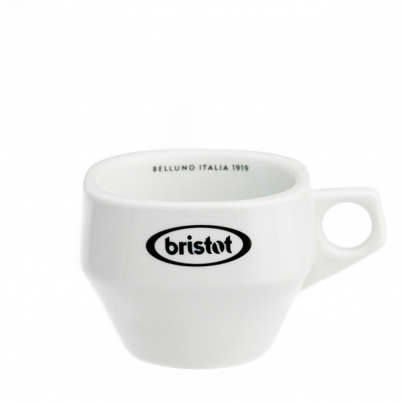 Чашка с блюдцем Bristot TAZZINA DOLOMIT BIANCO, латте, 225мл