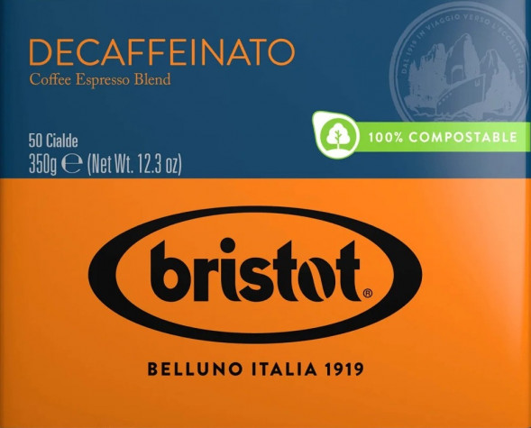 Кофе в чалдах Bristot Decaffeinato 7г х 50шт