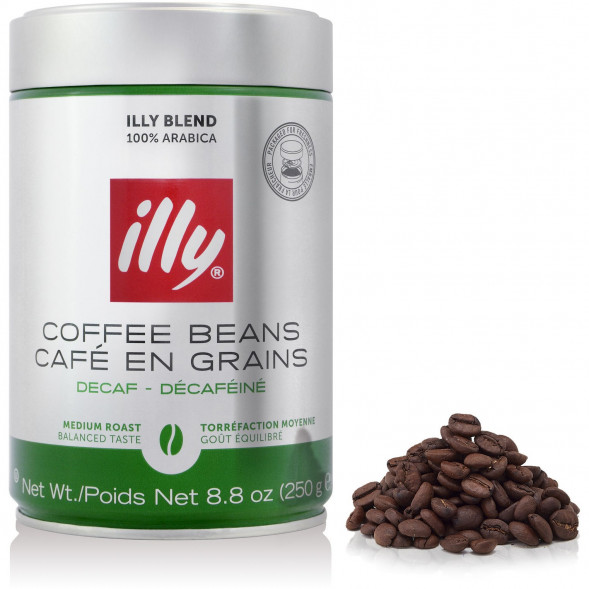 Кофе в зернах illy, без кофеина, 250г