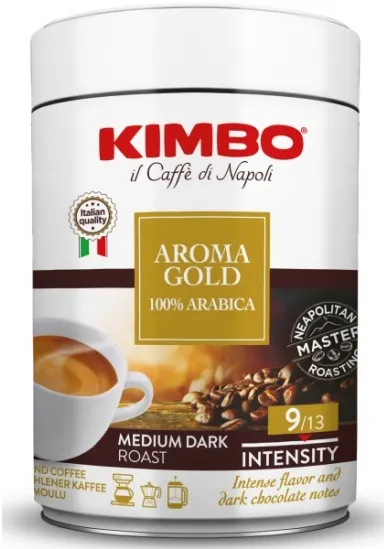 Кофе молотый Kimbo Голд 100% Арабика, банка, 250г