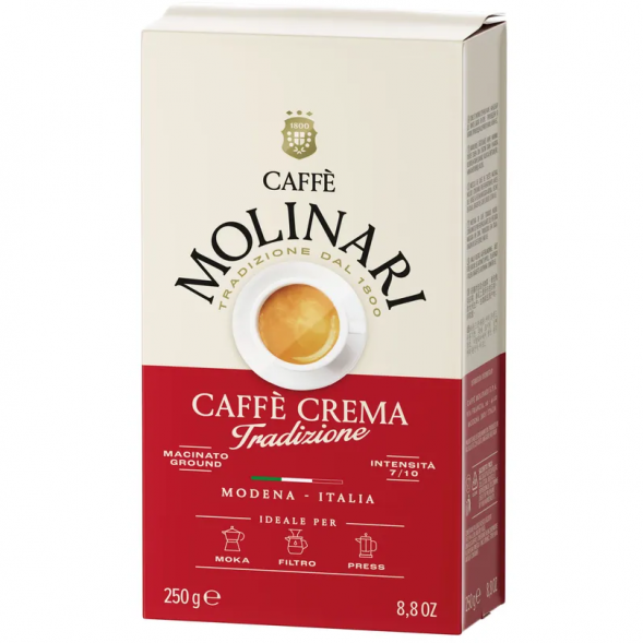 Кофе молотый Molinari TRADIZIONE (Rossa), 250 гр
