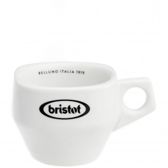 Чашка с блюдцем Bristot TAZZINA DOLOMIT BIANCO, капучино, 150мл УЦЕНКА