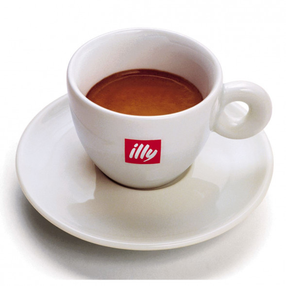 Чашка illy с блюдцем (эспрессо), 60мл