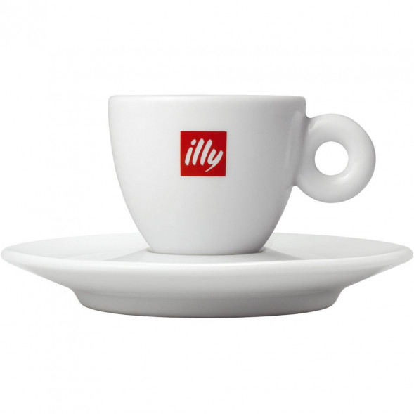 Чашка illy с блюдцем (эспрессо), 60мл