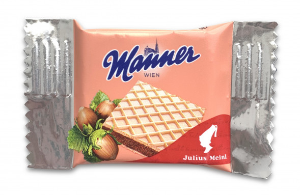 Вафли c ореховым кремом Julius Meinl Manner, 20шт, 95г
