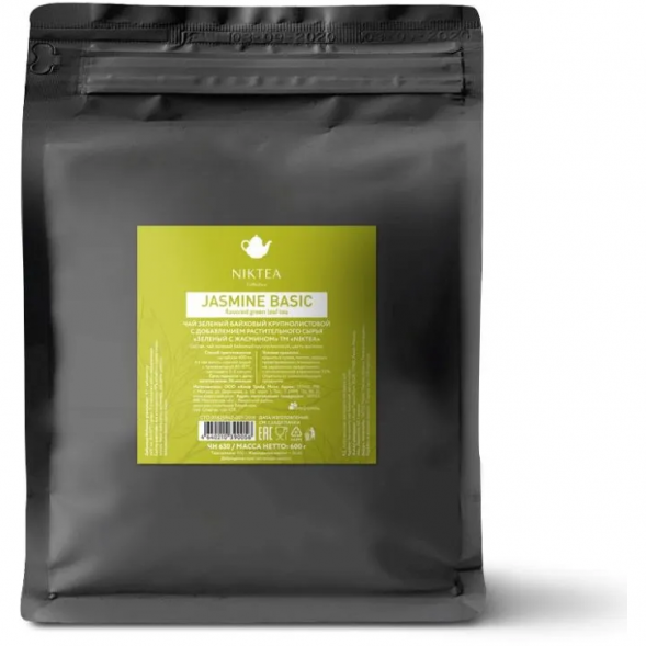 Чай Niktea Зеленый с жасмином, JASMINE Basic, 600 гр.
