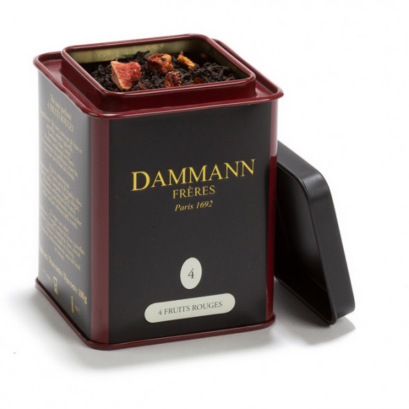 Чай DAMMANN №4 The 4 Fruit Rouges (Четыре красных фрукта), черный, 100 г