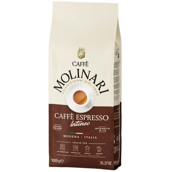 Кофе в зёрнах Molinari INTENSO (Oro), 500 гр