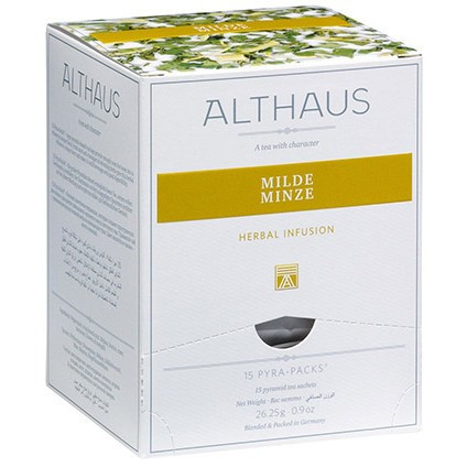 Чай Althaus Milde Minze, травяной, 15 пакетов