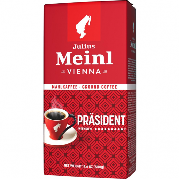 Кофе в зернах Julius Meinl Президент (President) 500г, пачка