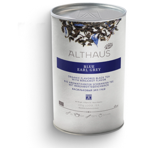 Чай Althaus Blue Earl Grey, черный, листовой, 225 гр.