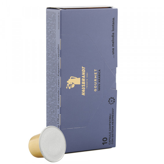Кофе в капсулах Hausbrandt GOURMET 100% ARABICA, 10 шт, формат Nespresso