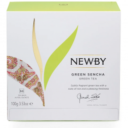 УЦЕНКА Чай Newby Зеленая Сенча, 50 пакетов
