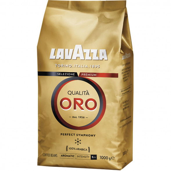 Кофе в зернах Lavazza Qualitа Oro 1кг, пачка