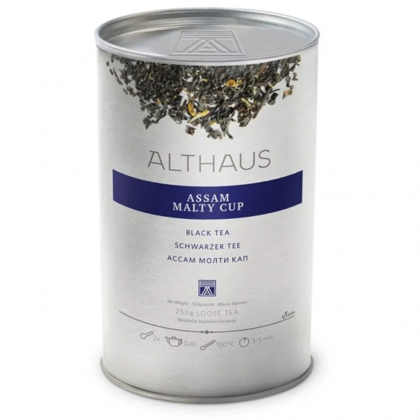 Чай Althaus Assam Malty Cup, чёрный, листовой, 250 гр.