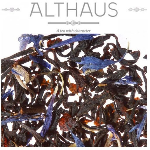 Чай Althaus Blue Earl Grey, черный, листовой, 225 гр. ПАКЕТ