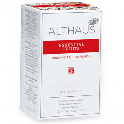 Чай Althaus Essential Fruits (Фруктовое Искушение), фруктовый, 20 пакетиков
