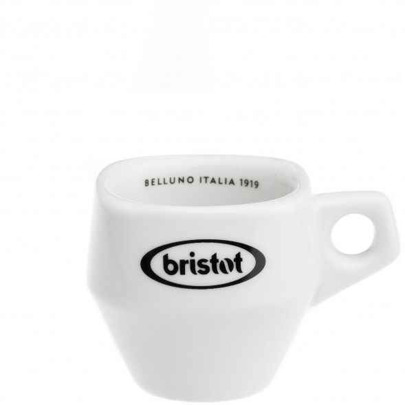 УЦЕНКА Чашка с блюдцем Bristot TAZZINA DOLOMIT BIANCO, эспрессо, 60мл
