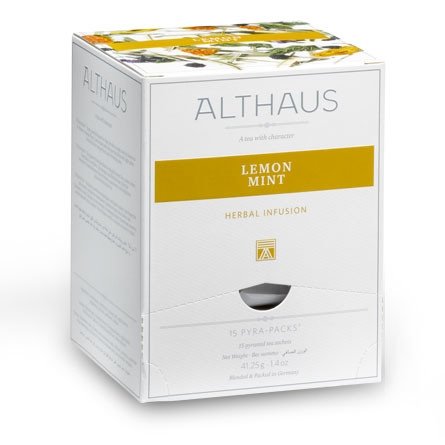Чай Althaus Lemon Mint, 15 пакетов