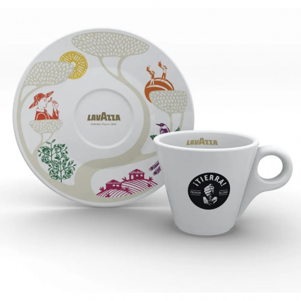 УЦЕНКА Чашка с блюдцем LAVAZZA TIERRA, эспрессо, 60мл