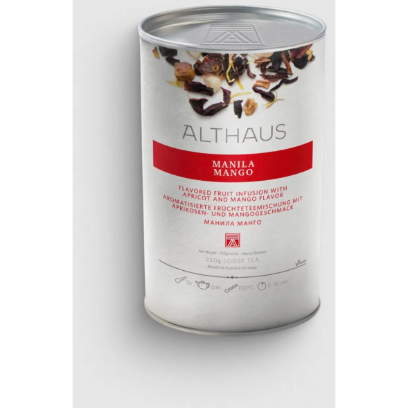 Чай листовой Althaus Manila Mango, фруктовый, 250 гр.