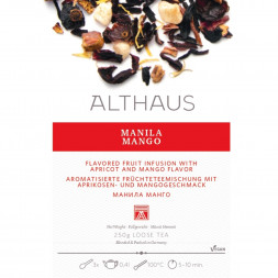 Чай листовой Althaus Manila Mango, фруктовый, 250 гр.