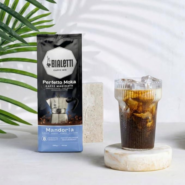 Кофе молотый Bialetti Moka Mandorla с ароматом миндаля, 250г