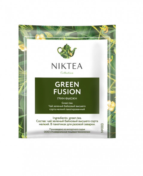 Чай Niktea Green Fusion Грин Фьюжн, 25 пак