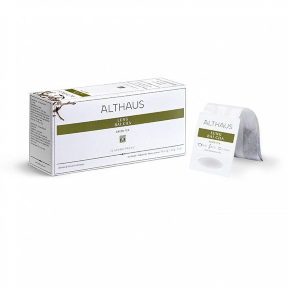 Чай Althaus Lung Bai Cha (Лун Бай Ча), зеленый, на чайник 15 пакетов