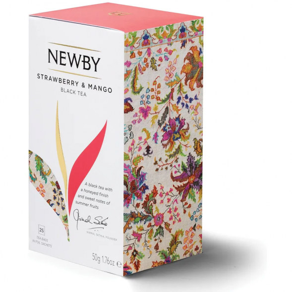 УЦЕНКА Чай Newby Клубника и Манго, 25 пакетов