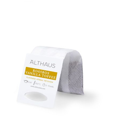 Чай Althaus Rooibush Vanilla Toffee, на чайник, 15шт