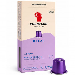 Кофе в капсулах Hausbrandt Без кофеина, формат Nespresso, 10 шт.