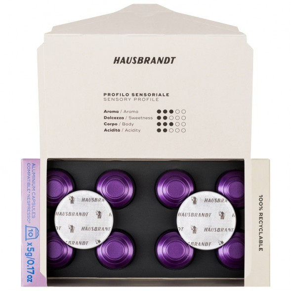 Кофе в капсулах Hausbrandt Без кофеина, формат Nespresso, 10 шт.