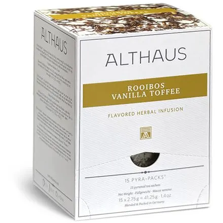 Чай Althaus Rooibos Vanilla Toffee, ройбуш, 15 пакетов