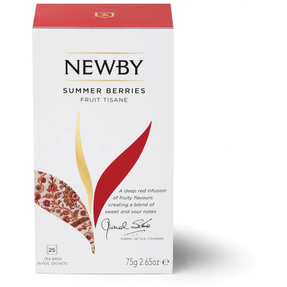Чай Newby Летние Ягоды, 25 пакетов