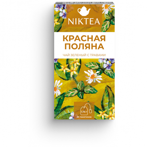 Чай травяной Niktea Красная Поляна, 25 пакетиков на чашку