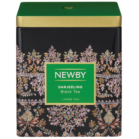 Чай Newby Дарджилинг, банка, листовой,125г