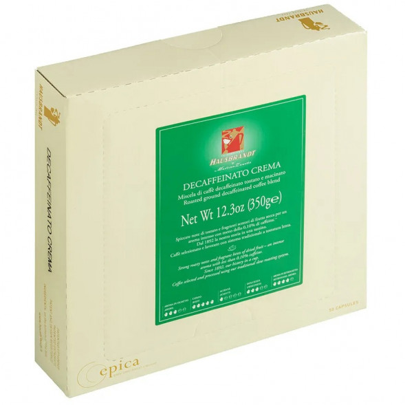 Кофе в капсулах Hausbrandt Decaffeinato Crema, 50шт