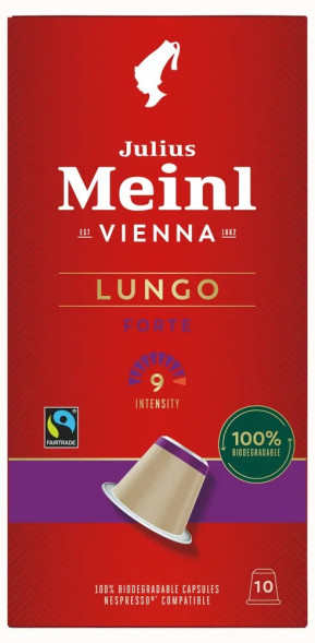 Кофе в капсулах Julius Meinl Лунго Форте, 10 шт, система Nespresso